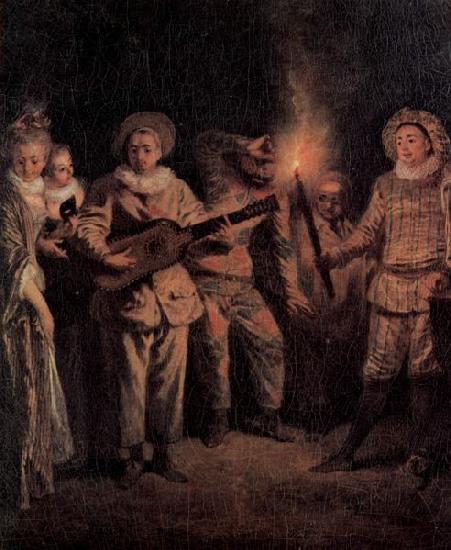 WATTEAU, Antoine Die italienische Komodie